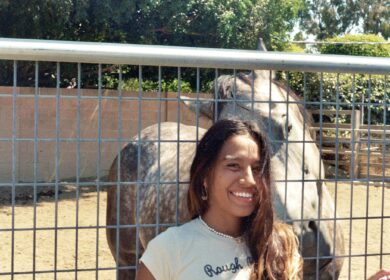 Lauren Ruiz with a horse