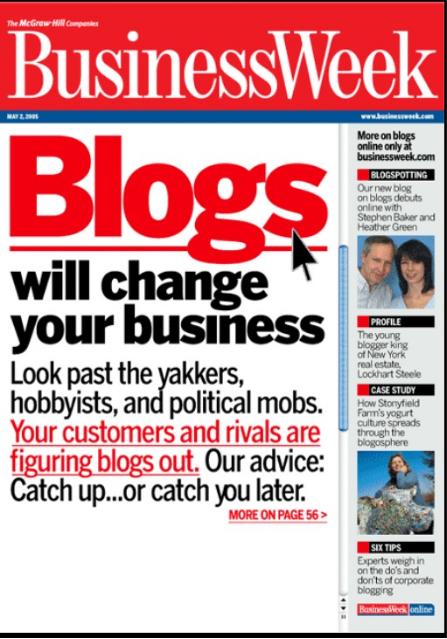 Business Week - Cover of Magazine - Blogs