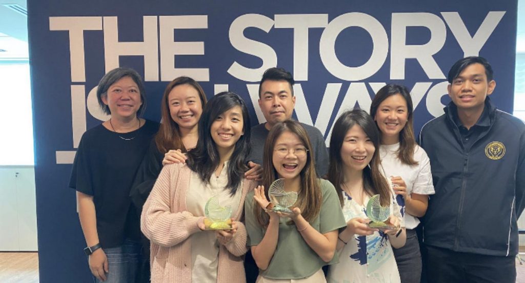 The Hoffman Singapore Team with awards.