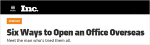 Six Ways to Open an Office Overseas News Headline