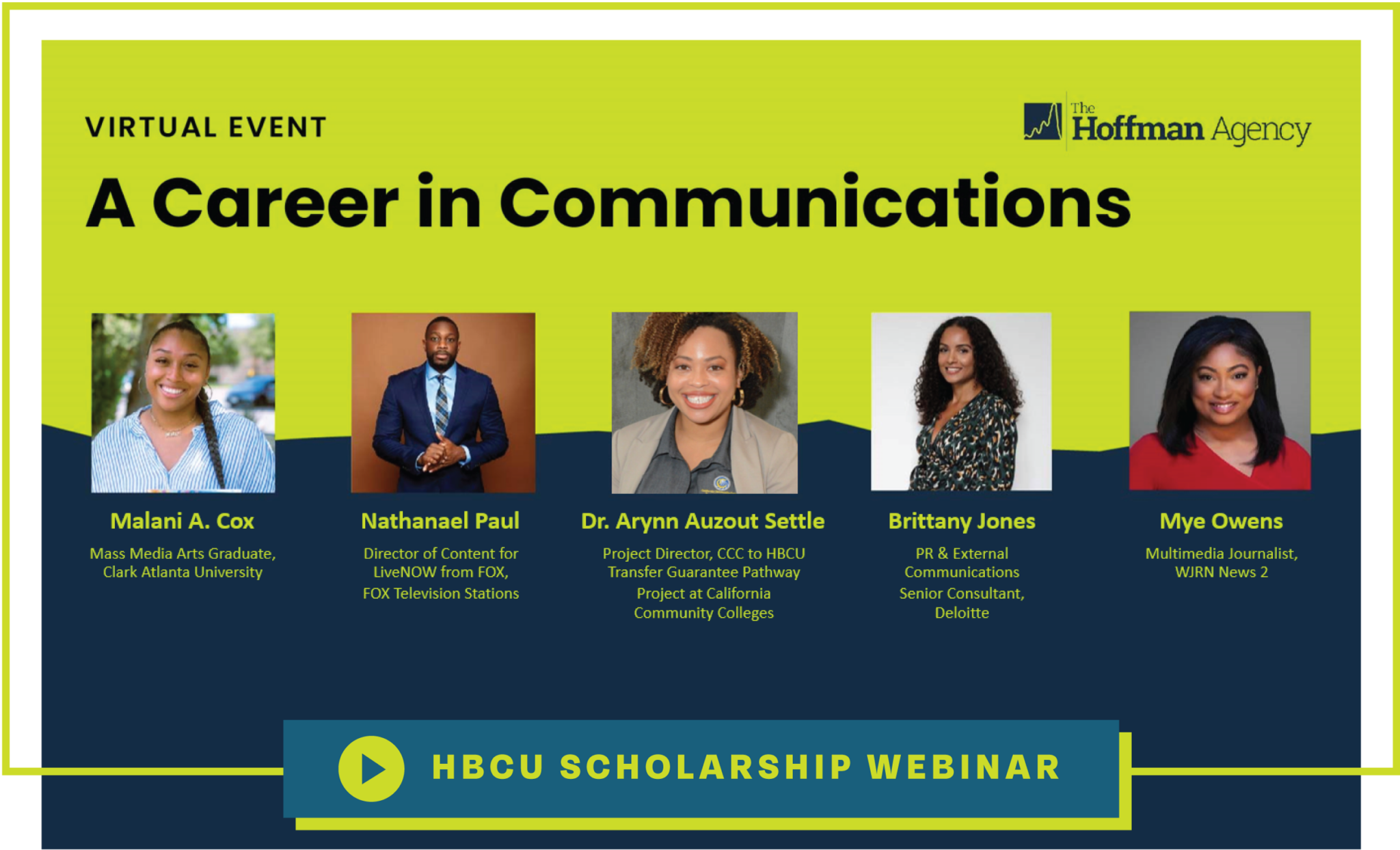 HBCU Scholarship for Communications Students Hoffman Agency